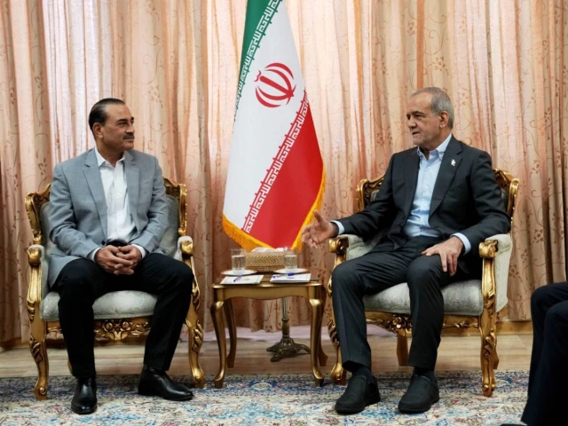 Chief of Army Staff and Chief of Defence Forces Field Marshal Asim Munir met with Iranian President Masoud Pezeshkian in Tehran for high-level talks to advance diplomatic initiatives.