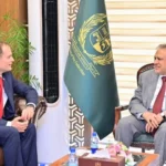 UK Under-Secretary Hamish Falconer in Islamabad. Source: Dawn
