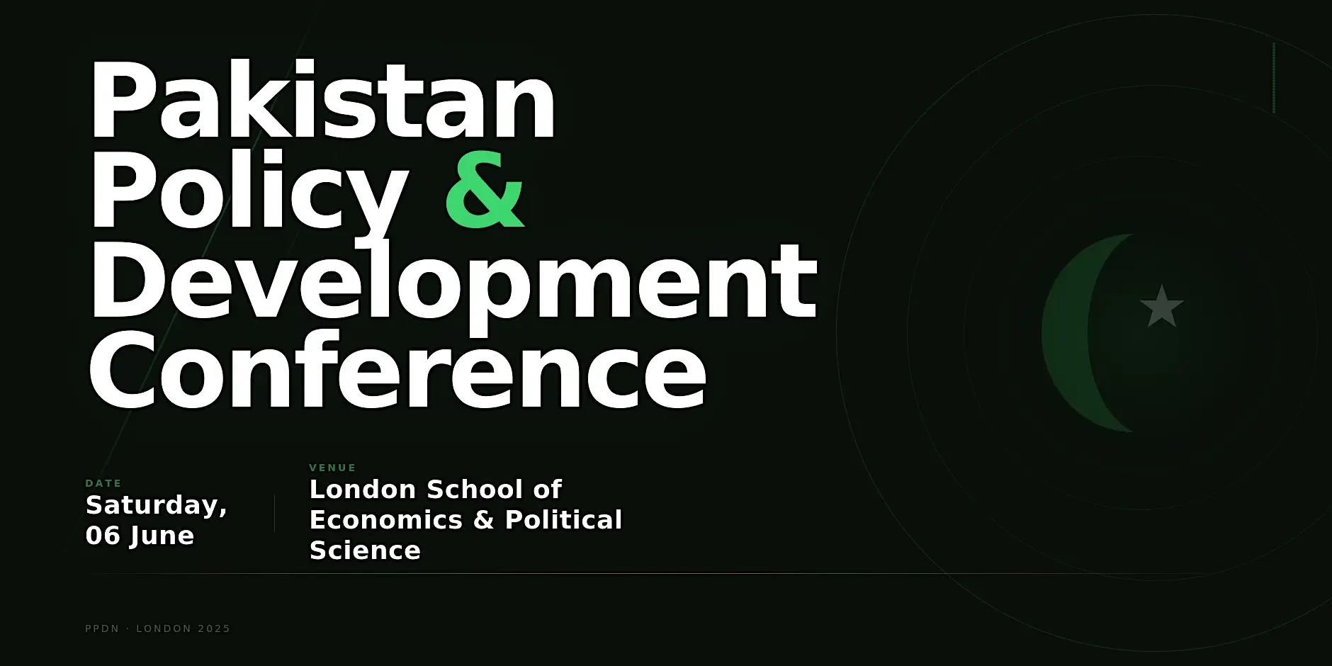 A poster of the Pakistan Policy and Development Conference 2026, which is scheduled to take place on 6 June 2026