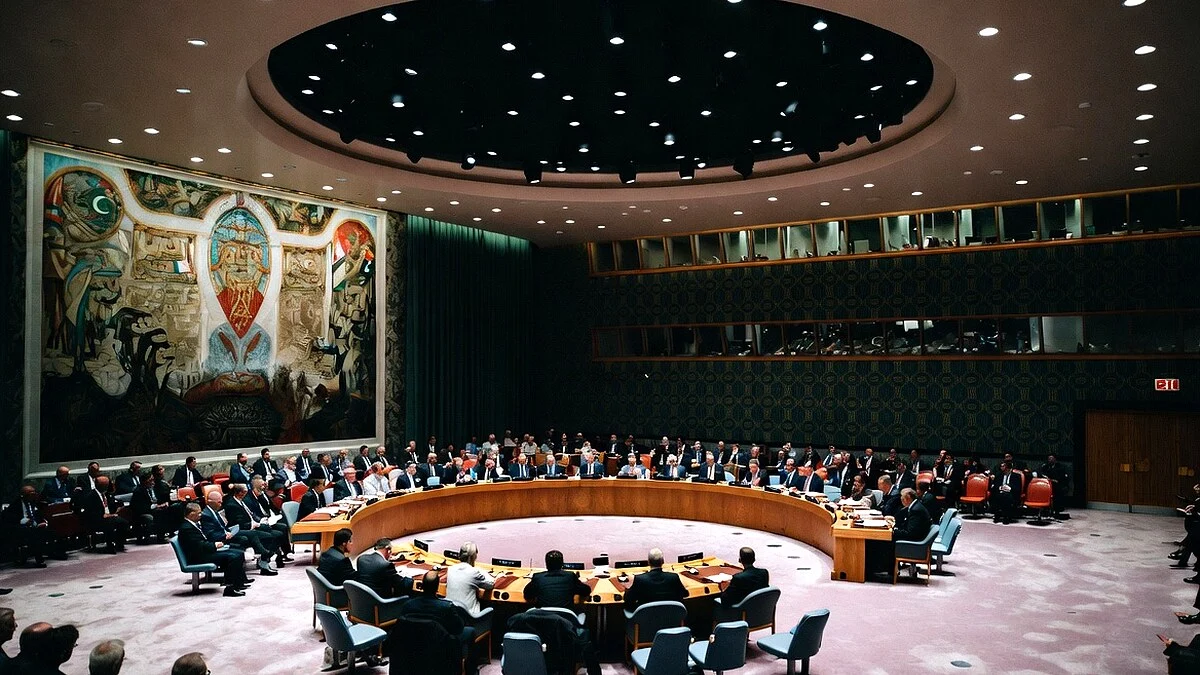 UNSC chamber New York where Pakistan China BLA sanctions proposal was blocked