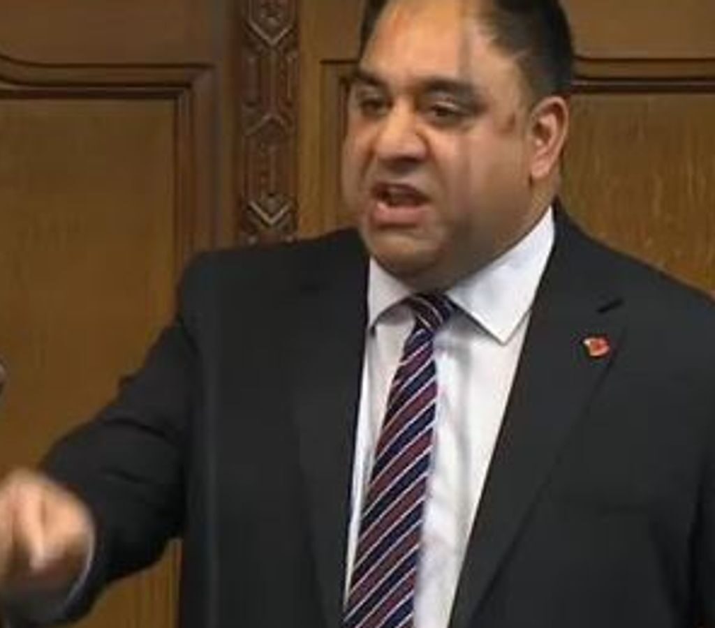 Real-time picture of Imran Hussain MP: Source Sky News