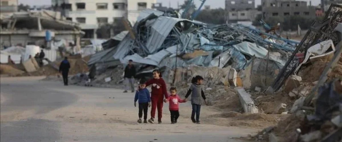 UN urges aid for Gaza: 1M children need mental health support, $4B appeal launched for urgent humanitarian needs. [Image via The Nation]