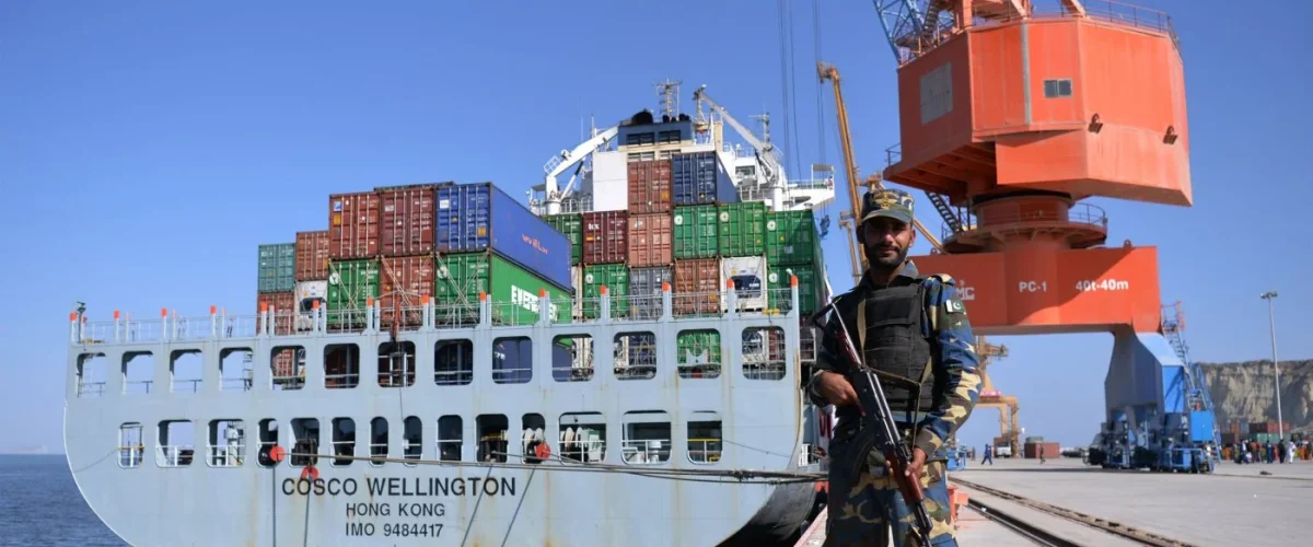 CPEC's maritime dimension is set to transform Pakistan's coastal trade, unlocking vast economic potential and a new era of maritime growth. [Image via Aamir Qureshi/AFP/Getty Images]