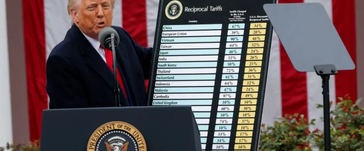 Over 50 nations seek trade talks after US tariffs trigger global market turmoil, raising fears of an economic downturn. [Image via Reuters/File]