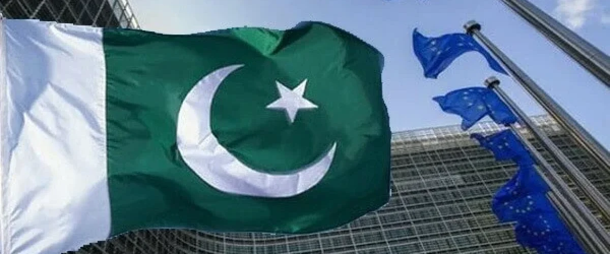 Pakistan reapplies for GSP+ renewal, with approval tied to progress in human rights, environmental, and social commitments. [Image via Business Recorder]