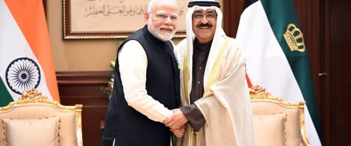 India and Kuwait elevate ties to a strategic partnership, boosting cooperation in key sectors like pharma, IT, and defense. [Image via Arab News]