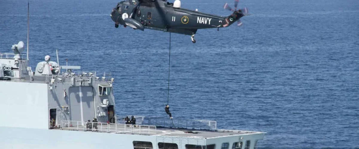 Saudi Arabia and Pakistan strengthen naval ties at AMAN-2025 naval exercise to promote maritime peace, security, and cooperation. [Image via Pakistan Navy]