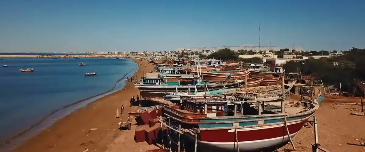 Ships are standing at Gwadar port the key port of CPEC.