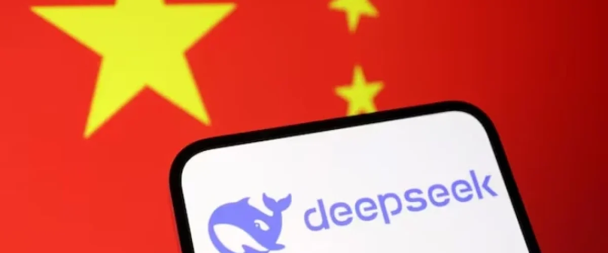 Chinese AI startup DeepSeek challenges US tech giants with a low-cost model, sparking investor scrutiny and price war fears. [Image via Reuters]