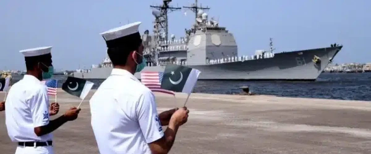 AMAN 2025 marks a key moment for the Pak-US Maritime Alliance as both nations join forces for deeper collaboration, shared security, and regional prosperity. [Image via Dawn]