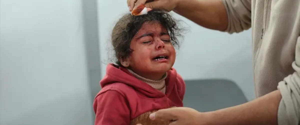 The UN reports at least 100 children killed or injured daily in Gaza since March 18, highlighting the ongoing crisis. [Image via Anadolu/File]