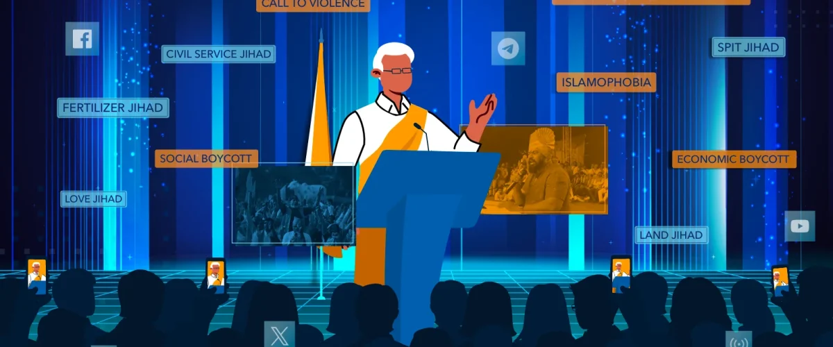 A report by India Hate Lab (IHL) reveals a sharp rise in hate speech in India, linking it to state-backed bigotry and elections.
