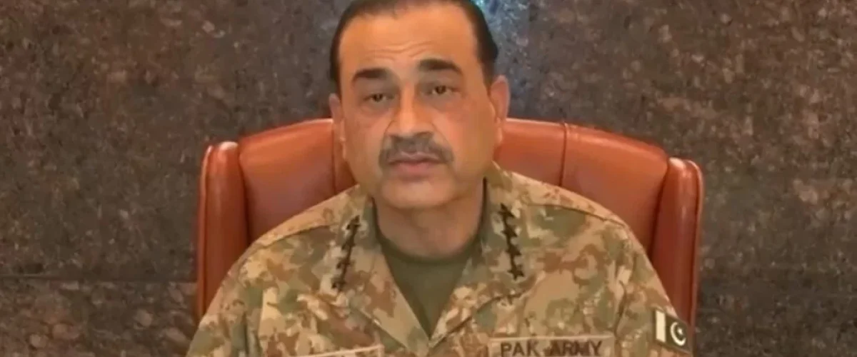 COAS warns against propaganda for vested interests, insisting those responsible must be brought to justice. [Image via The Pakistan Times]