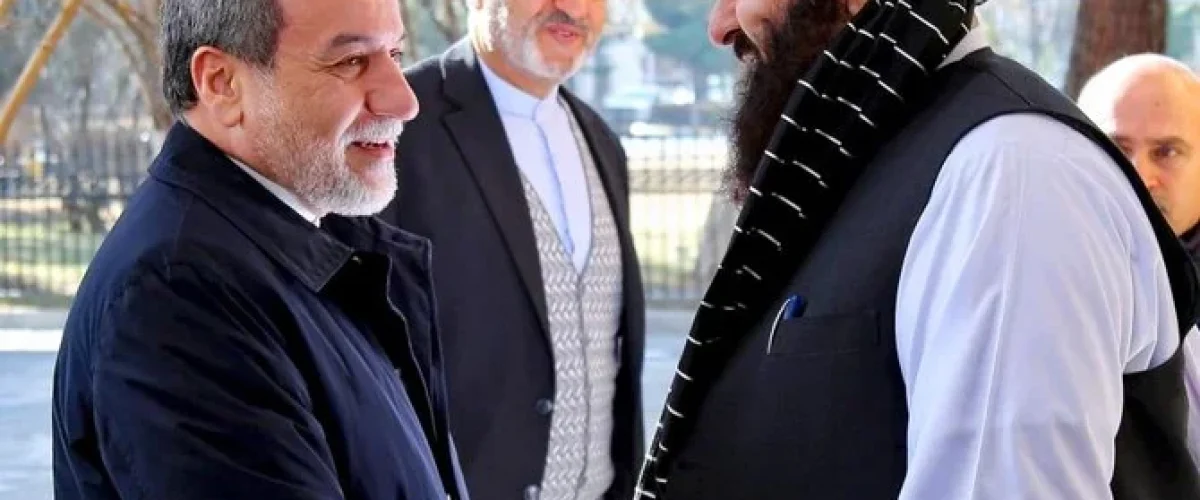 Iranian FM Abbas Araghchi visits Kabul to discuss border security, economic ties, and tensions over water rights. [Image via Pakistan Today]