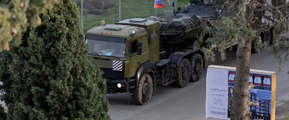 Russia negotiates its military presence in Syria as the new leadership seeks better terms for Russian base after Assad's fall. [Image via Reuters]