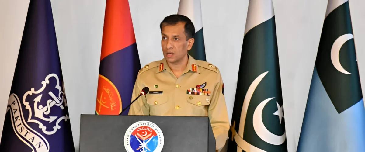 Comprehensive briefing by DG ISPR on counterterrorism achievements of Pakistan as well as it's Afghan policy, and national security in 2024 [Image via ISPR]