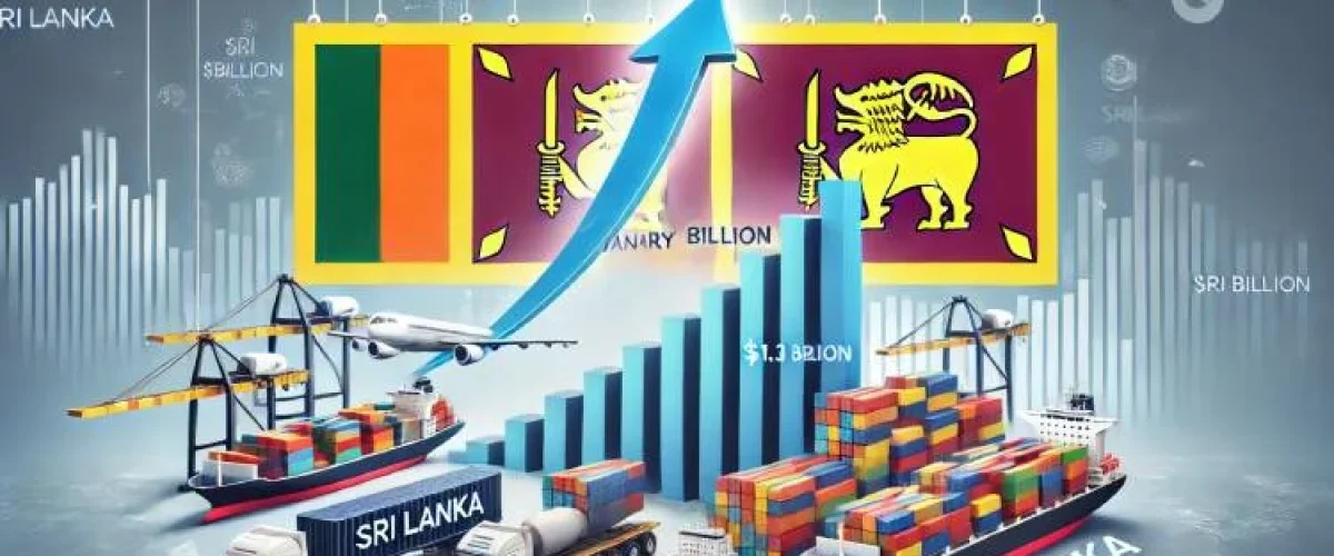 Sri Lanka’s exports grew 4.62% YoY in Feb 2025, reaching $1.38 billion, driven by ICT, coconut, and spices, despite tea declines. [Image via Adaderana Biz English]