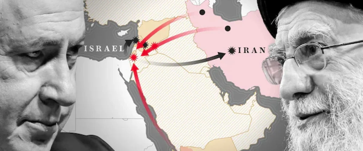 Amid on-going Gaza War, the brewing storm between Iran and Israel has brought the region closer to war. [Image via The Telegraph]