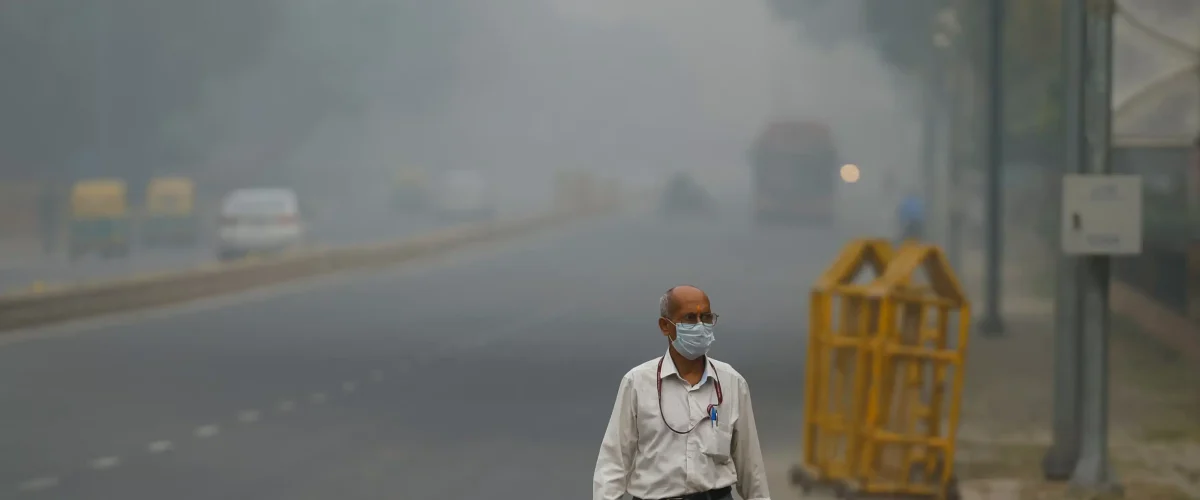 Delhi faces 'severe' air pollution, with record AQI levels causing flight disruptions and poor visibility. [Image via Reuters]