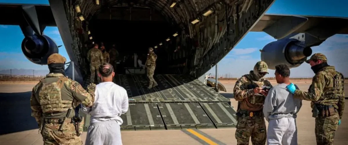 US removes all migrants from Guantanamo Bay, returning them to the US ahead of a legal challenge on migrant detention policy. [Image via Reuters]