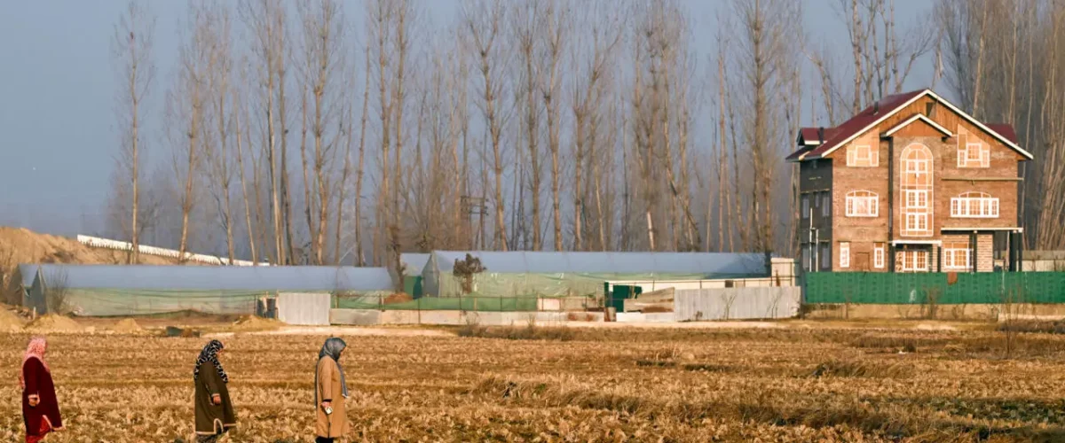Kashmir's farmers resist land takeover as highways and townships reshape the region under India's development drive. [Image via AFP]