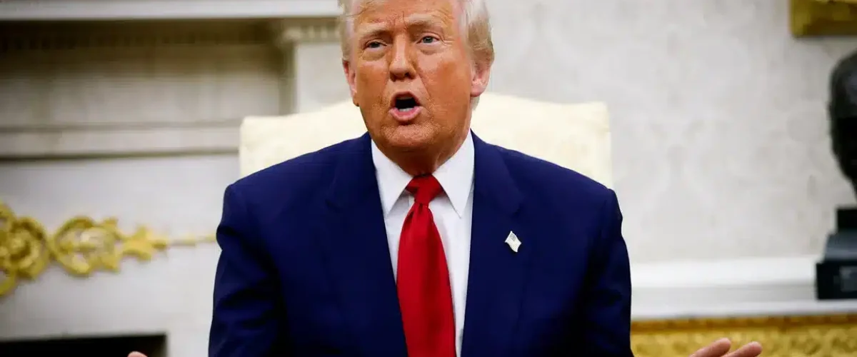 Trump threatens China with a 50% tariff if it doesn’t withdraw its counter-tariff, escalating global trade tensions. [Image via Politico]