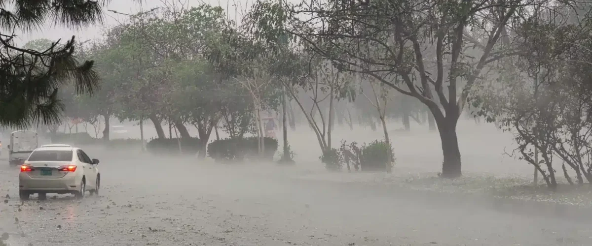 A sudden hailstorm wreaked havoc in Islamabad, damaging vehicles, solar panels, and property as extreme weather grips Pakistan's capital.