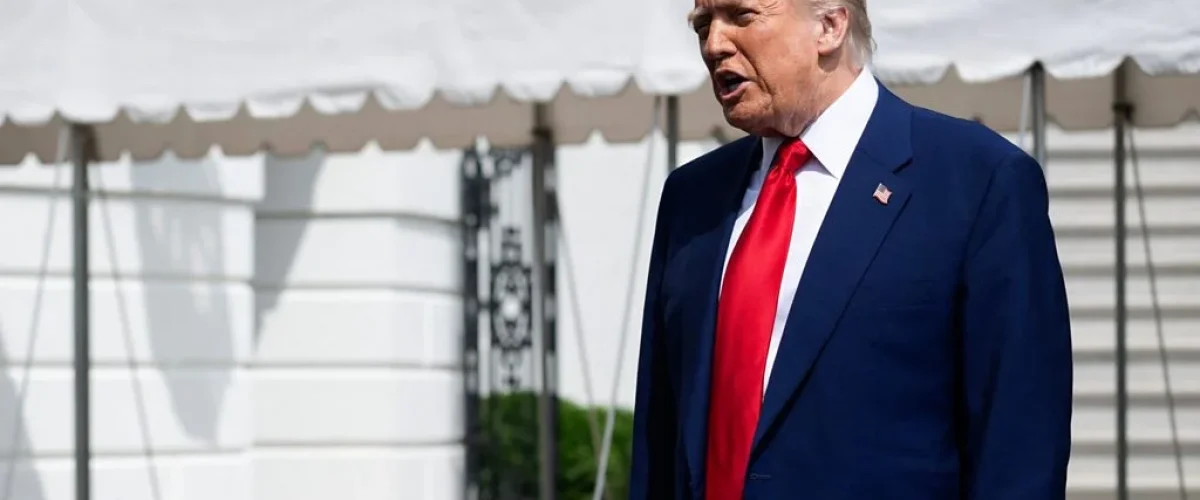 Global stocks plunge as new tariffs by Trump spark fears of inflation, stalled growth, and global trade tensions. [Image via BBC]